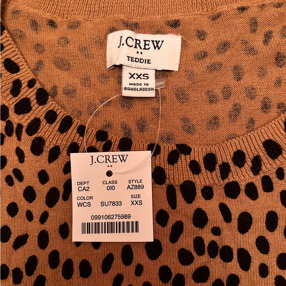 NWT JCrew Teddie crewneck
